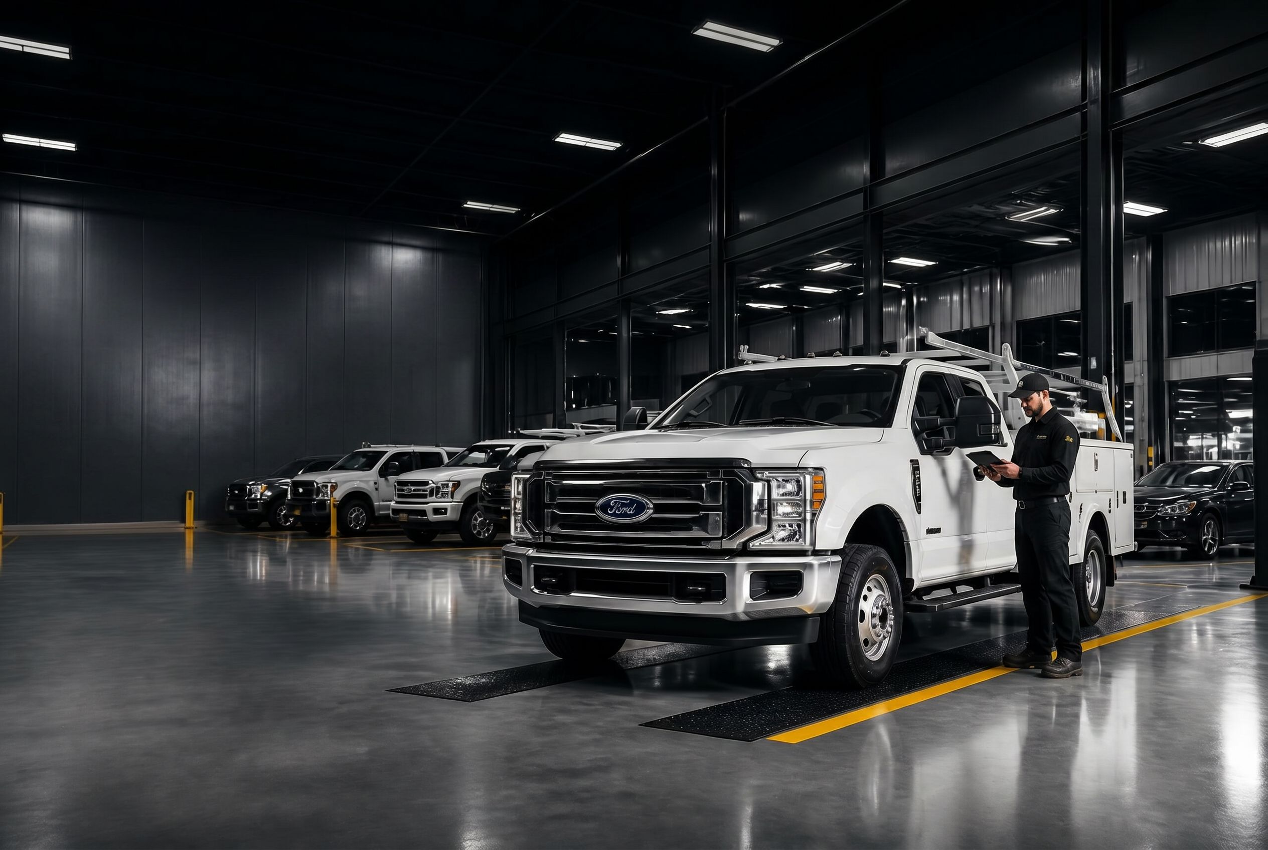 Heavy-duty truck inspection at Lakota Auto Service Orlando